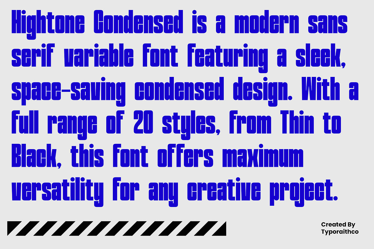 Hightone Font Family, a Sans Serif Font by Typoraith Co (Photo 9 of 13)
