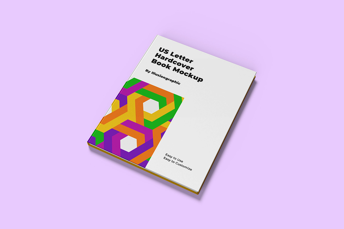 US Letter Hardcover Book Mockup, a Books & Magazine Mockup by Illusiongraphic (Photo 4 of 29)
