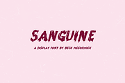 Sanguine Sans - Drip Font, a Handwritten Font by Beck McCormick (Thumbnail 1 of 10)