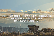 Fishing landscapes artwork vector, a Person Illustration by Fedor Fiberg Vector Shop (Thumbnail 1 of 3)