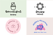 Joy and Wonder monoline script font, a Handwritten Font by jyllyco (Thumbnail 5 of 8)