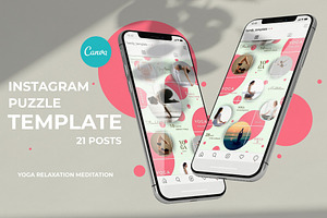 Yoga Instagram Puzzle Feed Template