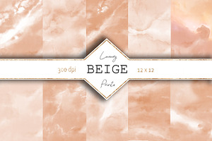 Beige Watercolor