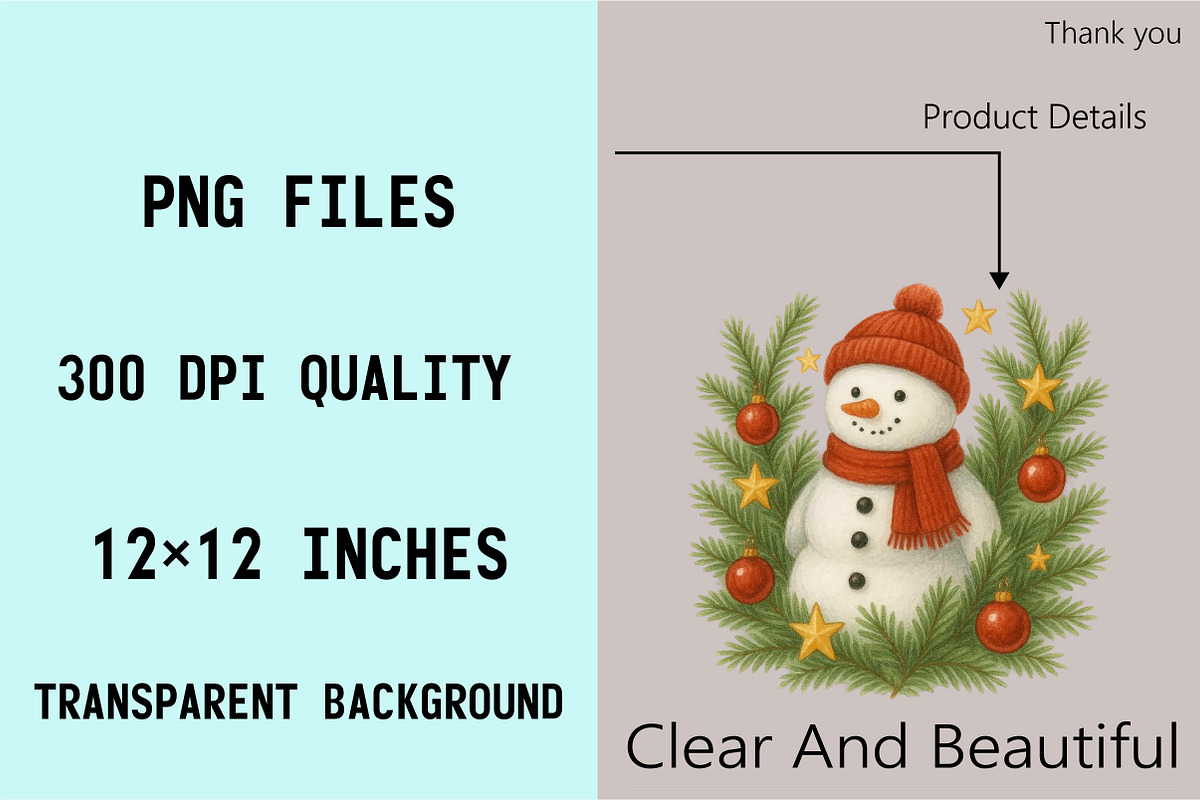 Christmas Snowman Clipart Bundle., an Illustration by SVGArt (Photo 6 of 8)