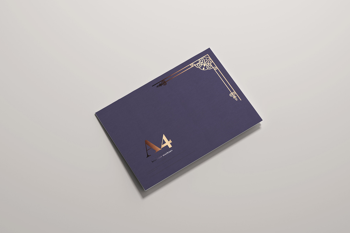 A4 Bi-Fold Horizontal Mockups, a Mockup by pmvch (Photo 4 of 8)