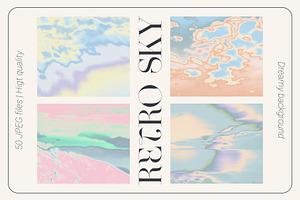 RETRO SKY Pastel Gradient Background