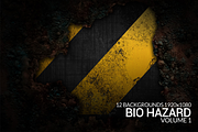 12 Bio Hazard Grunge Backgrounds, a Texture Graphic by Designer Essentials (Thumbnail 12 of 12)
