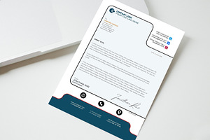 Modern Letterhead Template -CANVA, a Resume Template by iloveTemplate