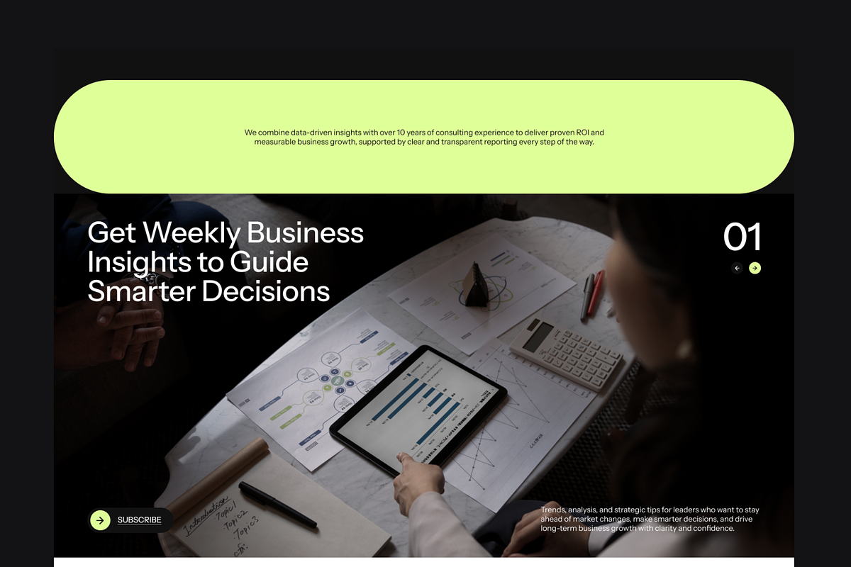 Figma Business Landing Page, a Landing Page Template by Musara (Photo 3 of 6)
