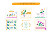 Vases and Flowers clipart collection, a Decorative Illustration by LiiaLonn Studio (Thumbnail 6 of 8)