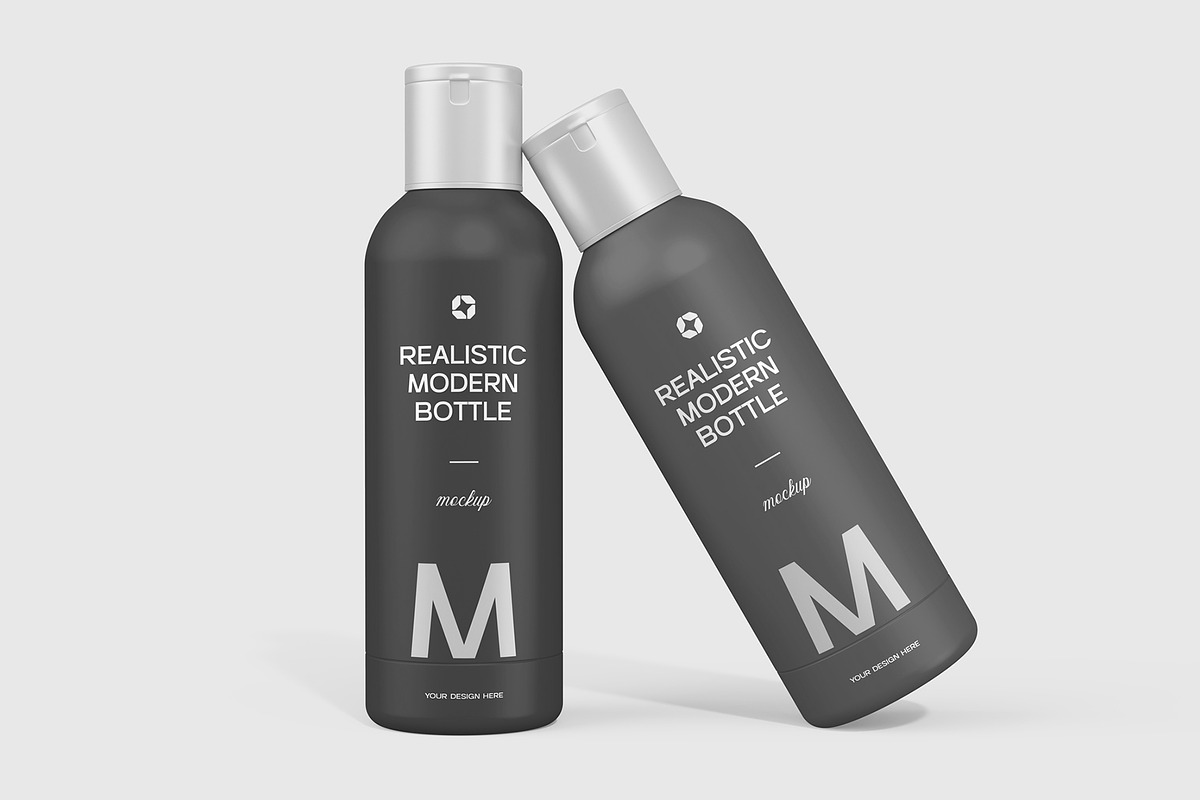 Realistic Modern Bottle Mockup PSD, a Product Mockup by graphypix (Photo 3 of 4)
