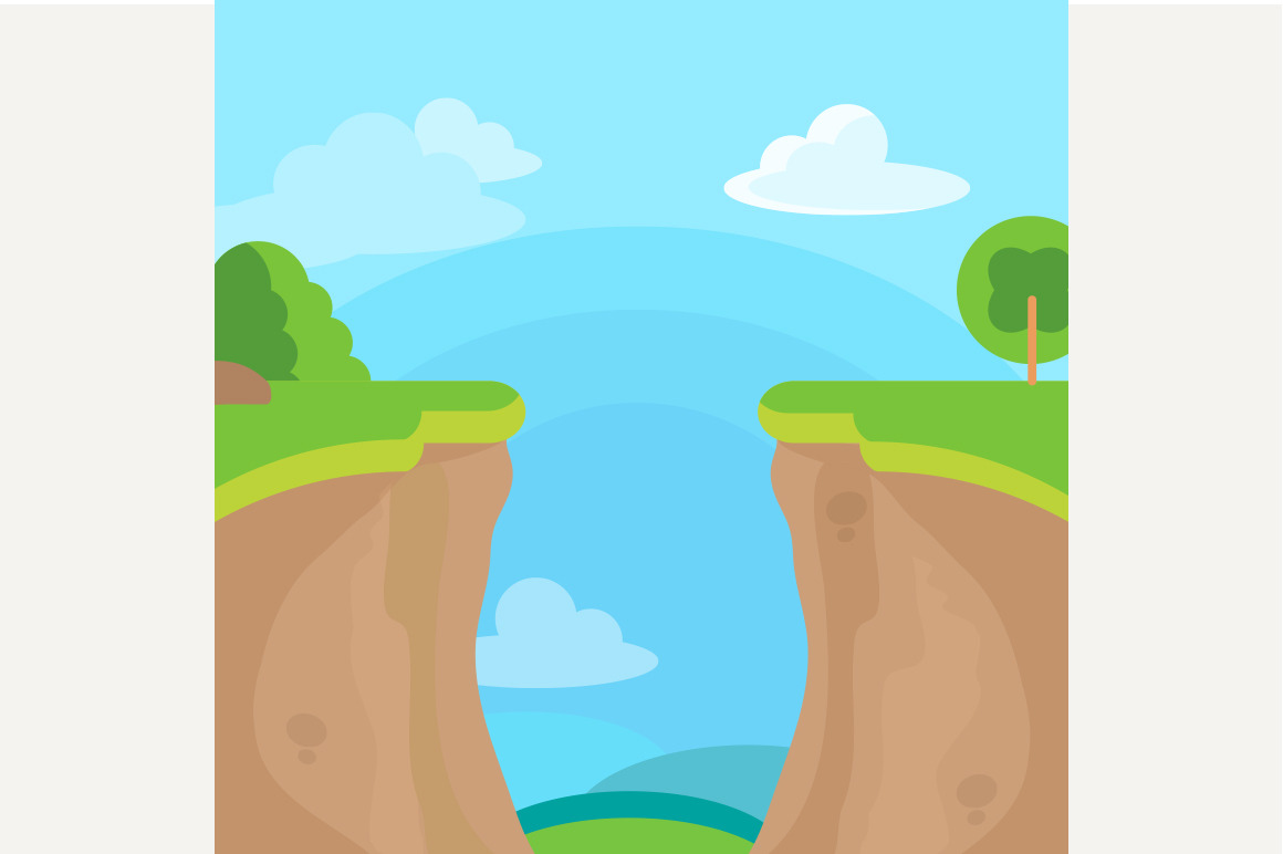 Abyss concept with trees, a Finance Illustration by Shanvood