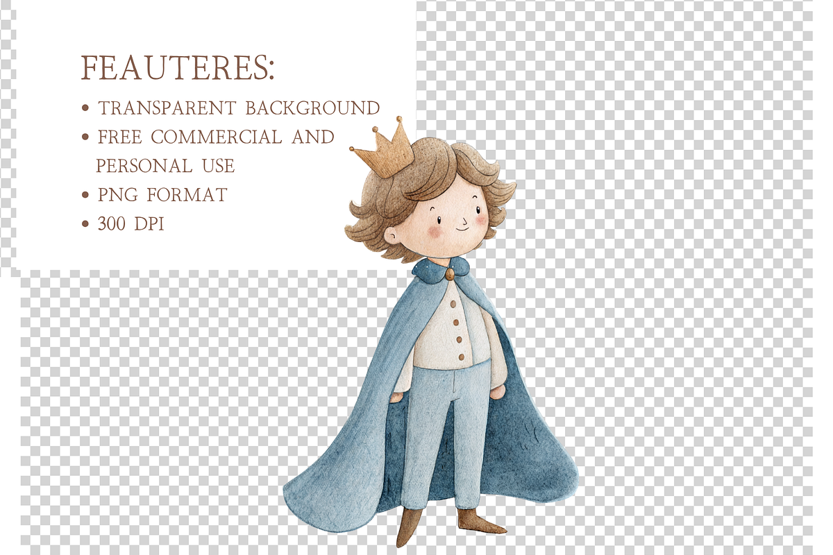 Little Kingdom Watercolor Clipart, an Illustration by MockupWizard (Photo 4 of 5)