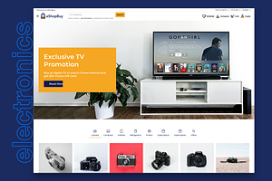 EShopBuy ECommerce Sketch Template
