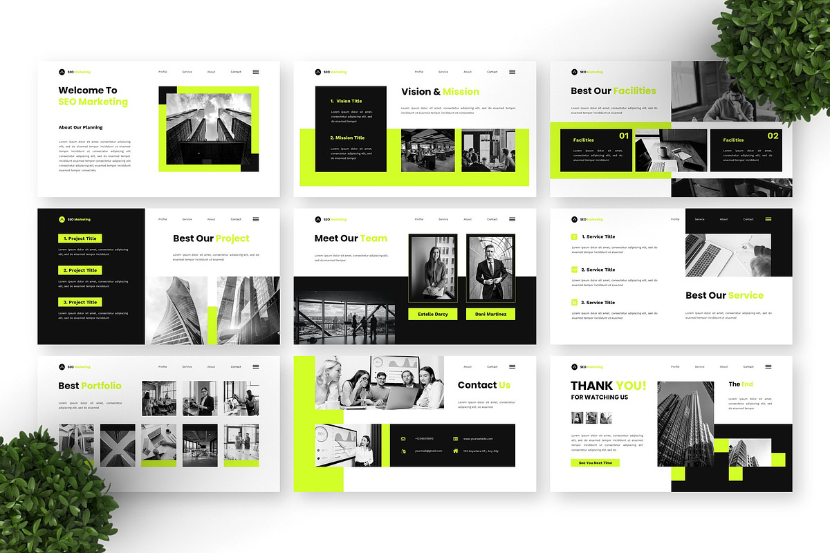 SEO Marketing - Business Powerpoint, a Presentation Template by Deepslide Studio (Photo 2 of 4)