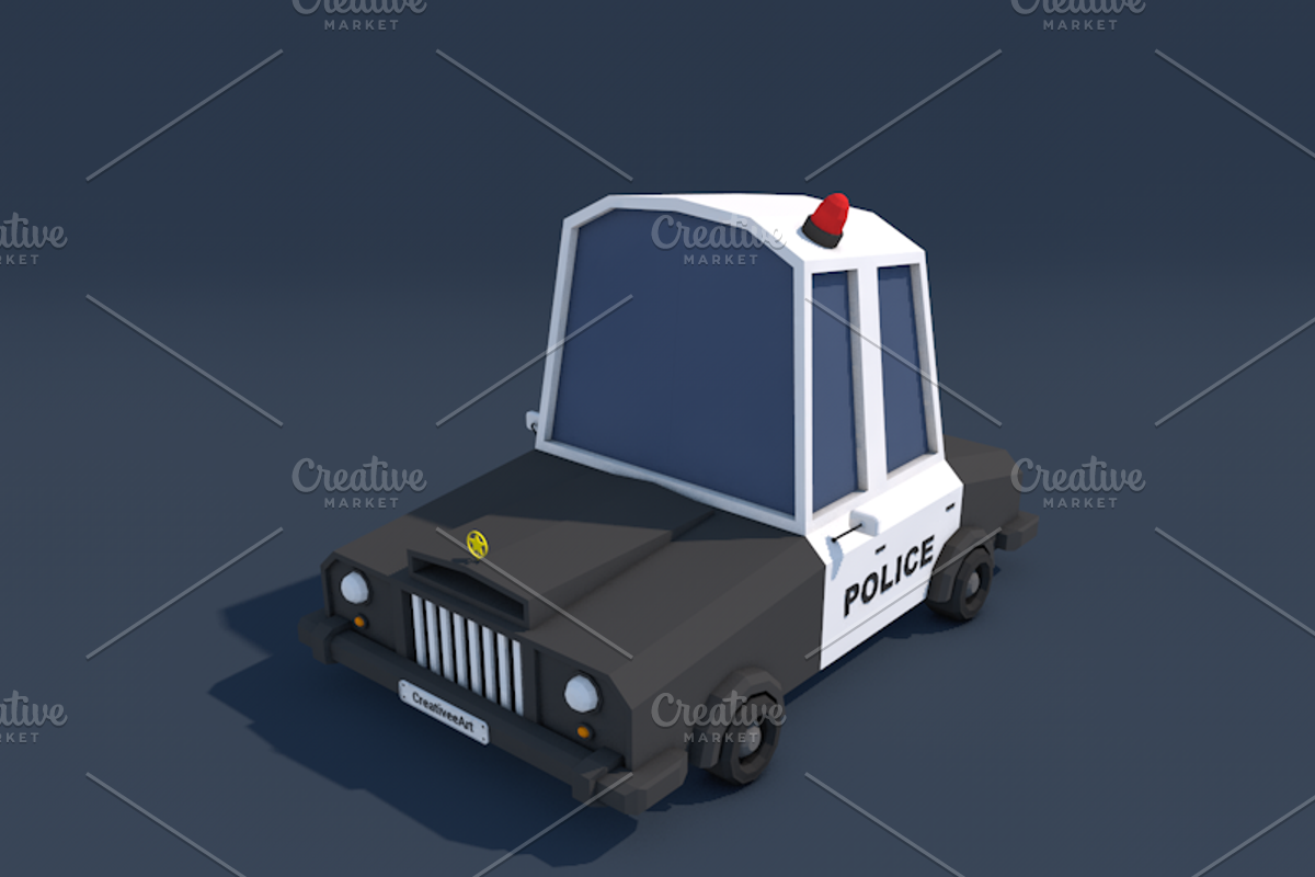 Ultimate Low Poly City Cars Pack, a Cars & Vehicle 3D Model by CreativeeArt (Photo 32 of 54)