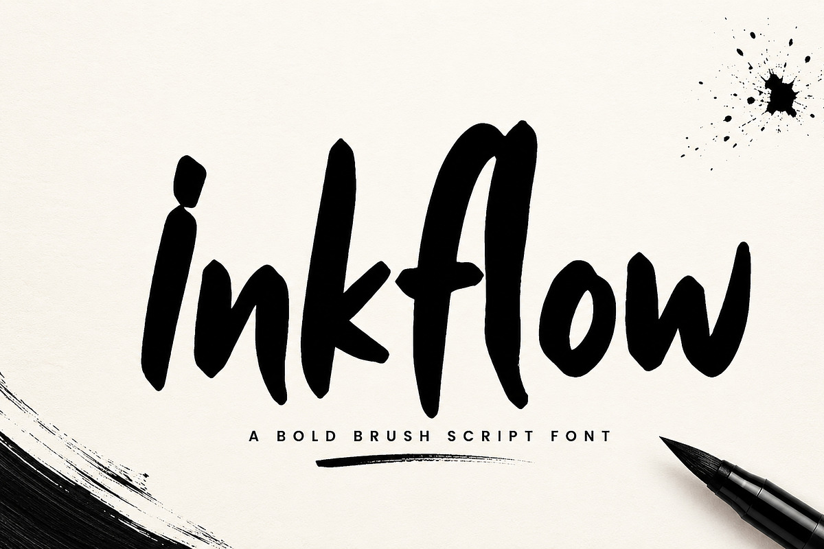 Inkflow, a Script Font by Wow Magic (Photo 1 of 4)