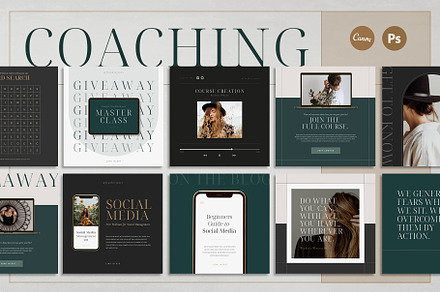 Business Coach Social | Canva & PSD