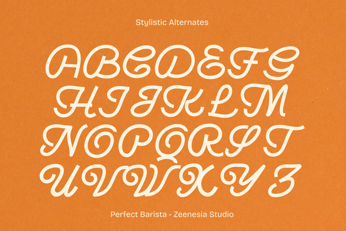 Perfect Barista, a Sans Serif Font by zeenesia (Photo 15 of 16)