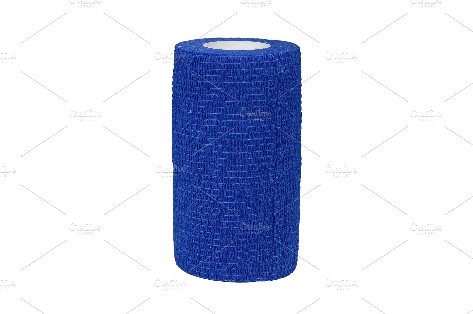 Blue cohesive bandage roll isolated, a Health & Medical Photo by Rohan Photography