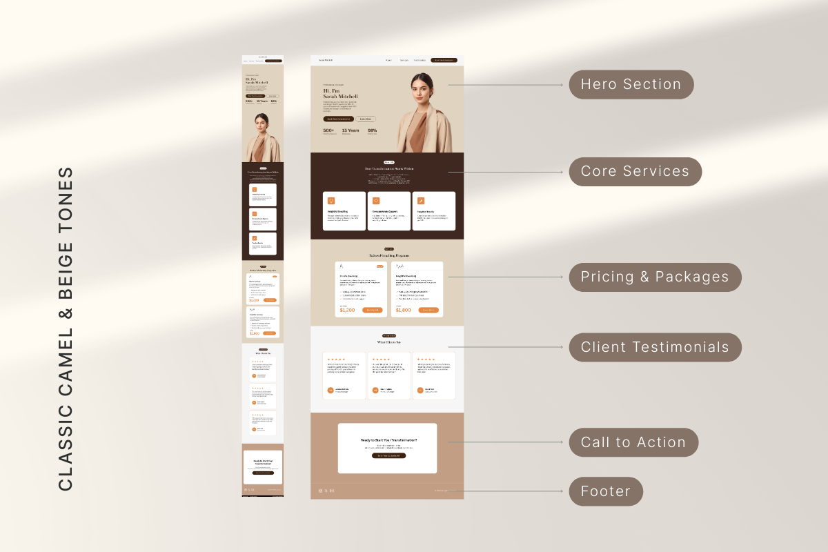 Professional Life Coach Website, a Landing Page Template by batang (Photo 3 of 5)