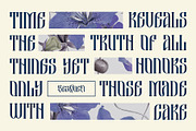 Besquen Modern Gothic Typeface, a Blackletter Font by Heinzel Std (Thumbnail 5 of 13)