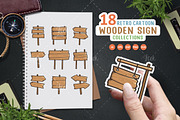 Set of wooden street signs design, a Graphic by Allmostudio (Thumbnail 1 of 4)