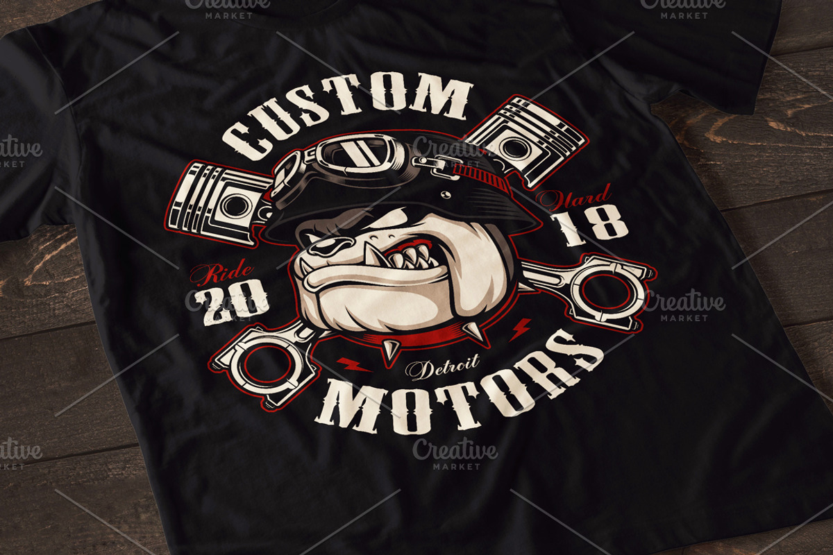 Bulldog Biker, an Illustration by Harry Kasyanov (Photo 2 of 4)