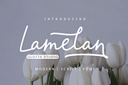 Lamelan, a Script Font by GlottaTypeface (Thumbnail 1 of 8)