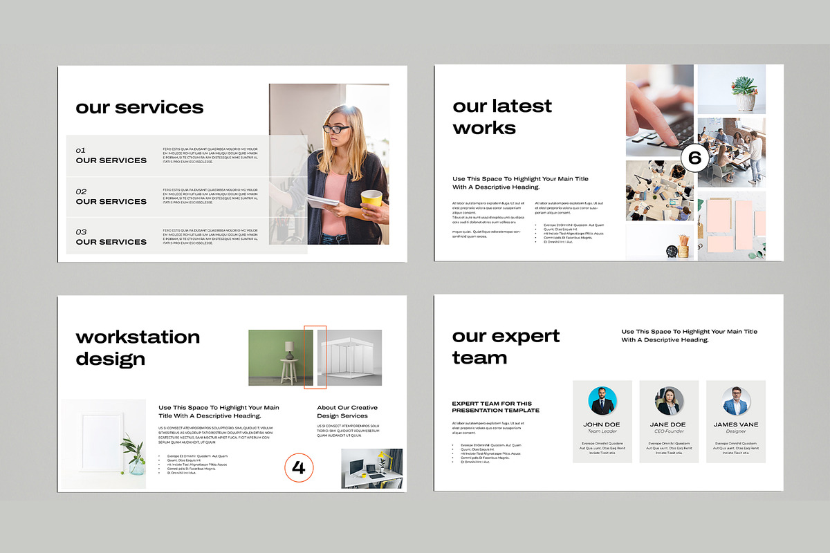 Minimal Presentation Template, a Presentation Template by MightyDesign (Photo 4 of 8)