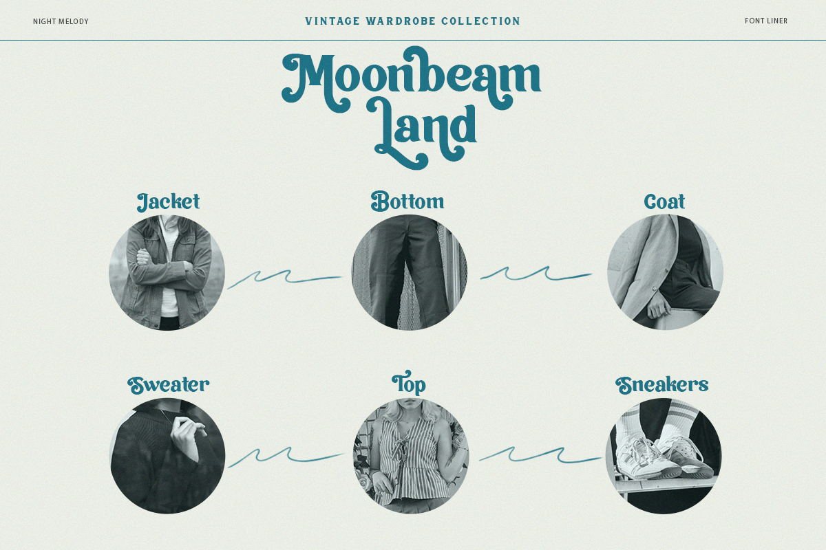 Night Melody - Stylish Retro Font, a Serif Font by Font Liner (Photo 7 of 12)