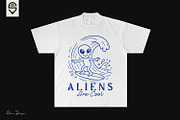 Aliens are cool, an alien surfing, a Graphic by shaondesigns (Thumbnail 2 of 4)