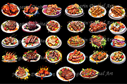 Watercolor Kebab and Grills Food, an Object Graphic by Negarin Digital Art (Thumbnail 4 of 9)