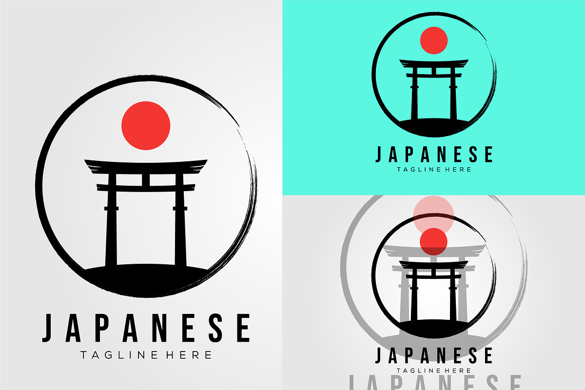 torii japanese zen logo vector, an Object Graphic by Rizkaarishandy_shop (Photo 3 of 4)