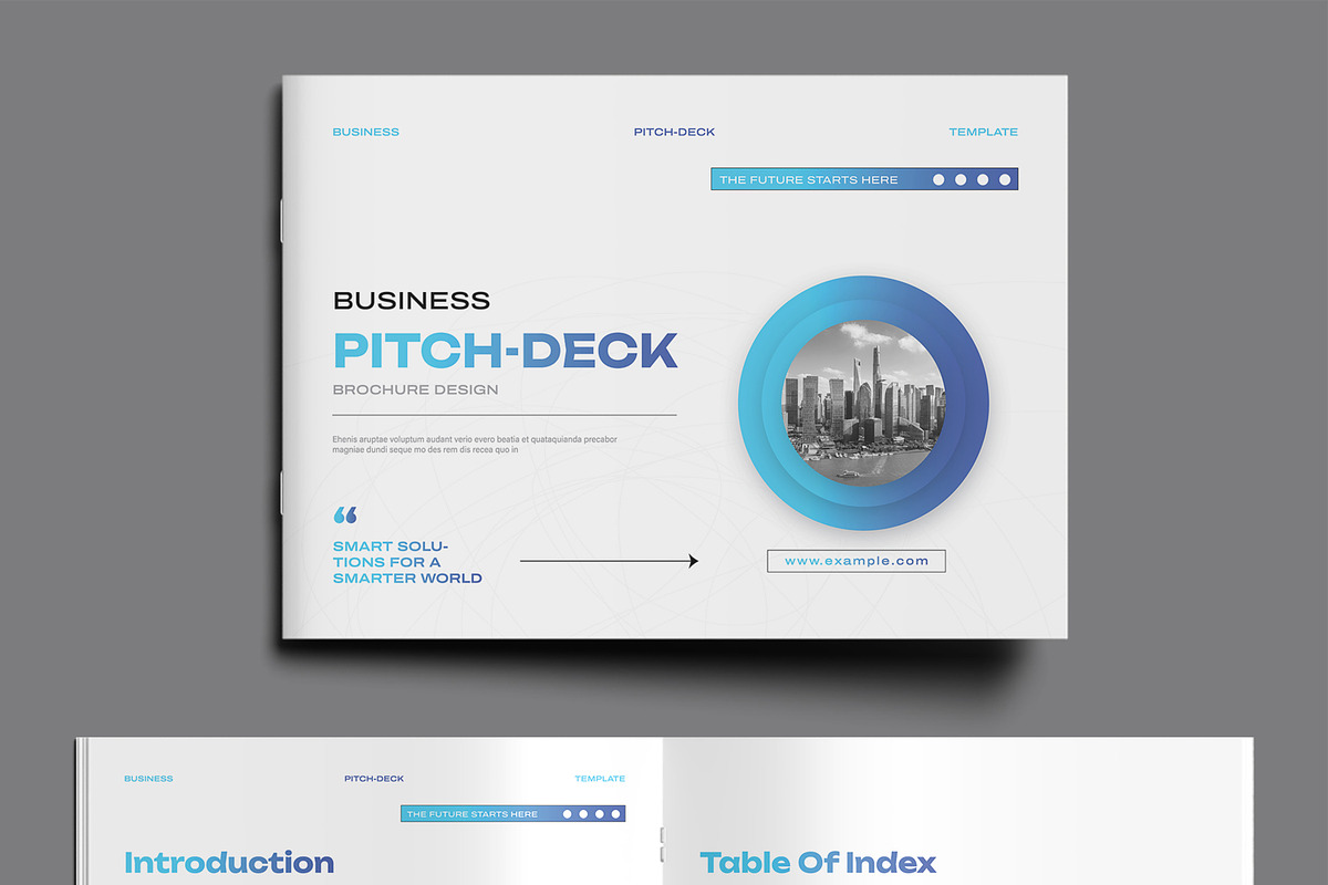Business Pitch Deck Book Template, a Brochure Template by MightyDesign (Photo 2 of 9)