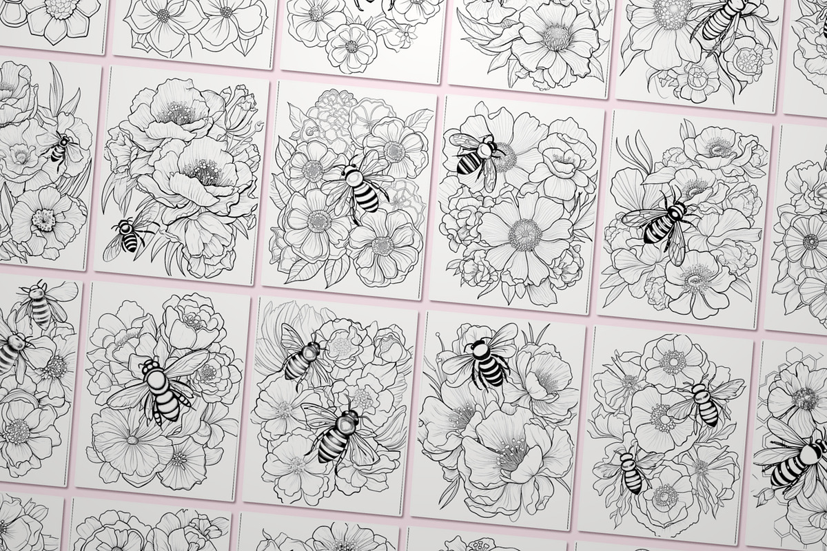 Beautiful Nature Coloring BUNDLE, an Illustration by Pix Cafe (Photo 6 of 13)