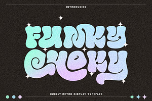 Funky Choky Typeface, a Symbol Font by alit design