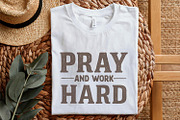 Pray And Work Hard PNG, an Illustration by SharpMarketplace (Thumbnail 5 of 9)