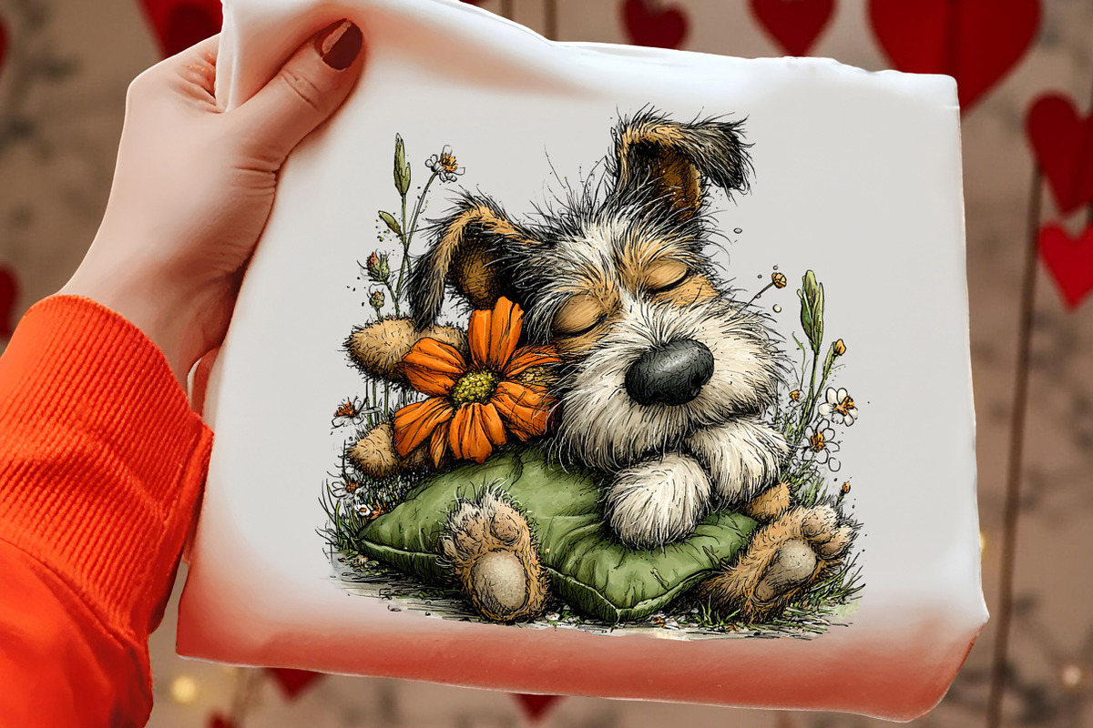 Whimsical Spring Dog Clipart, an Illustration by OK Design (Photo 5 of 6)