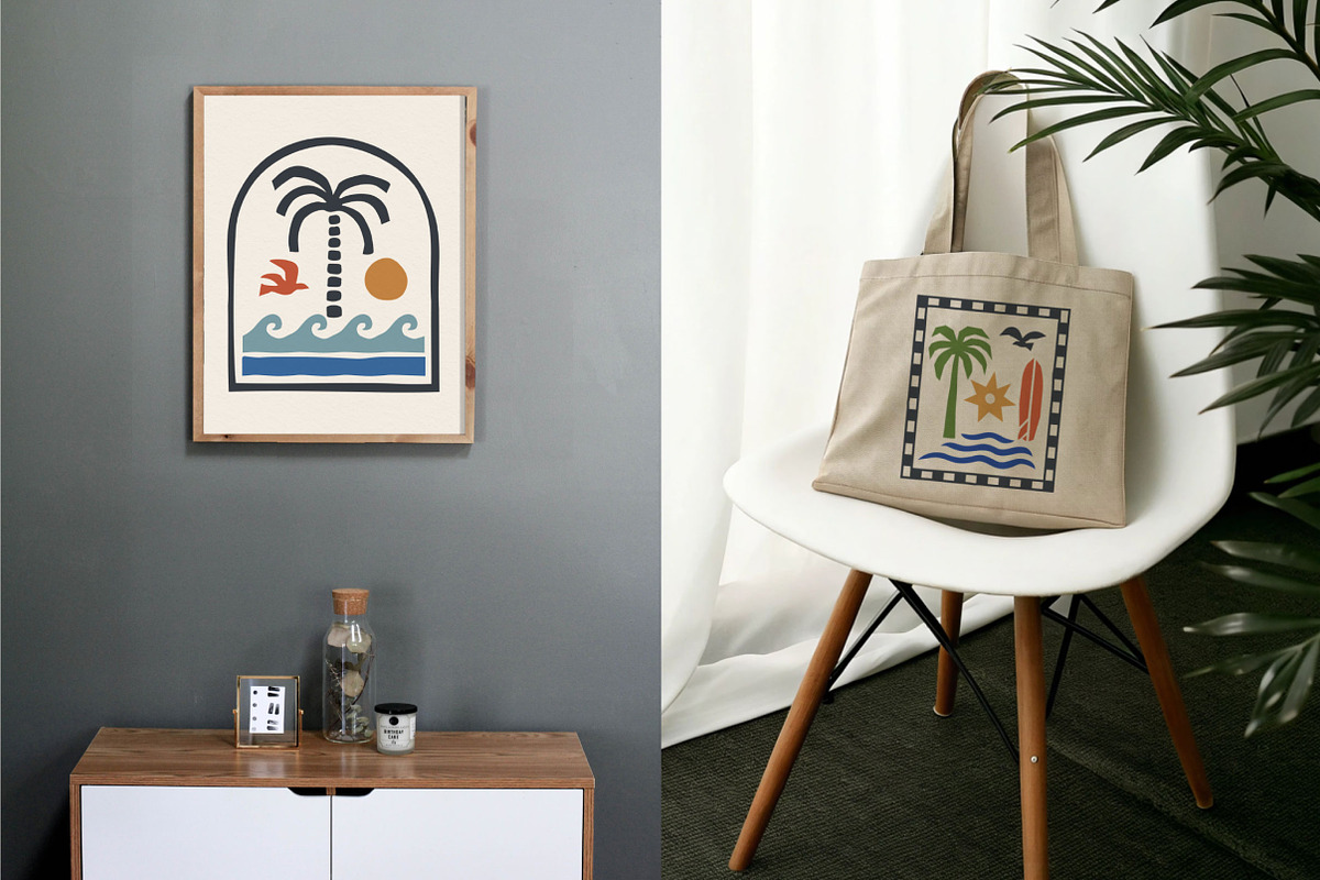 Coastal Escape Graphic Collection, an Object Graphic by cd-design.co (Photo 3 of 8)