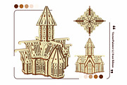 Gothic Castle Church - Laser Project, an Object Graphic by VectorPainter (Thumbnail 8 of 12)