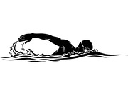 Swimming Sport Silhouette Vector Bun, an Illustration by jahid234 (Thumbnail 20 of 51)