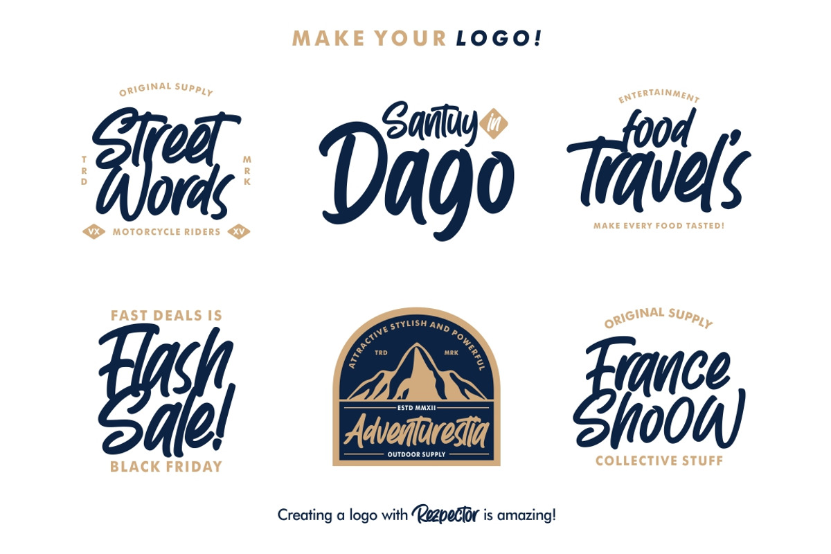 Rezpector - Stylish Display Font preview 7