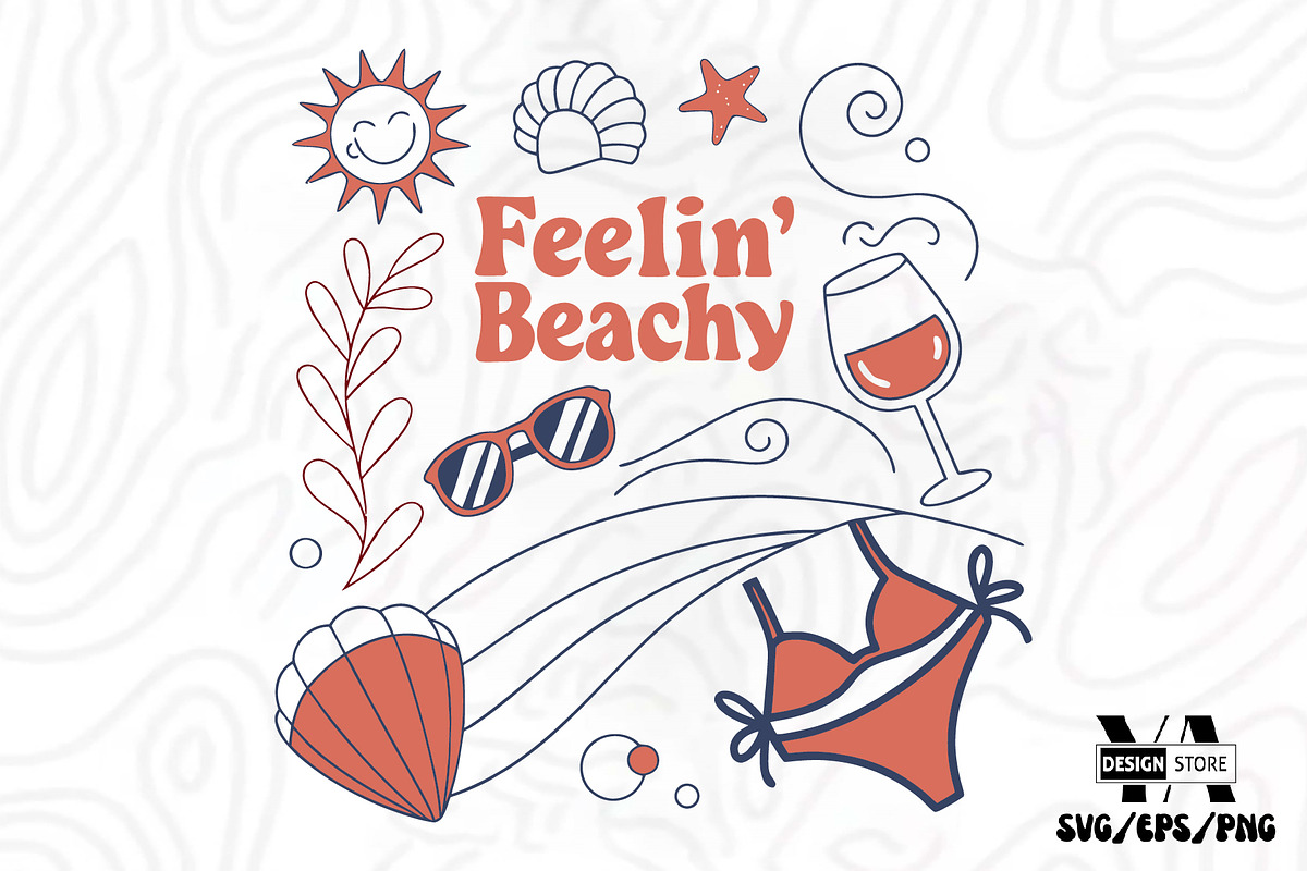 Summer Beach Doodle PNG Bundle, an Animal Illustration by Ya_ Design Store (Photo 17 of 21)