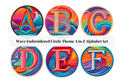 Wave Pattern PNG Alphabet Letters, a Decorative Illustration by ...