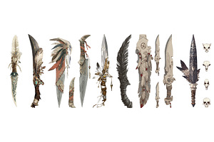 Sharp blade cartoon vector art, an Object Illustration by Onyx