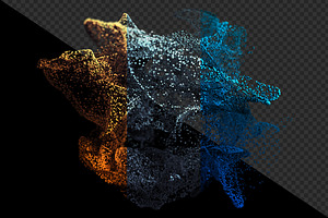 3D Renders Of Particles Dispersion