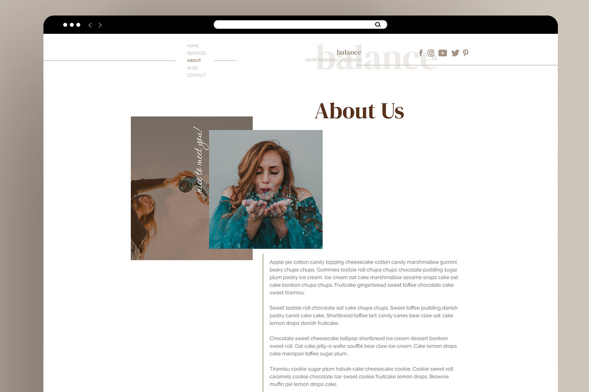 Life Coach Showit Website Template, a Websites & App Template by Blush Cactus (Photo 6 of 7)