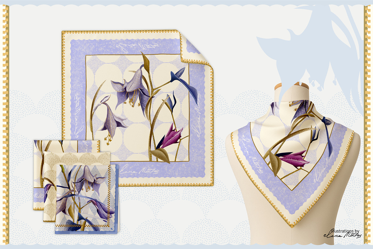 Purple Meadow collection for home, a Seasonal Illustration by Elena Mentes (Photo 6 of 12)
