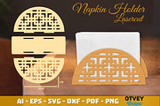 Rattan Napkin Holder Lasercut BUNDLE, an Object Graphic by OTVEY DESIGN (Thumbnail 4 of 13)